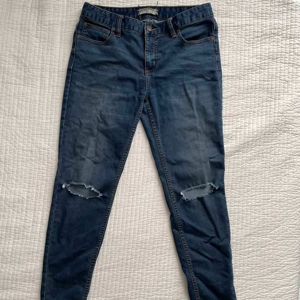Free People Skinny Size W 28 Distressed Jeans